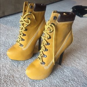 Lace-Up Dollhouse Heels